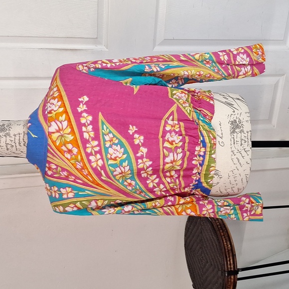 Haute Hippie Long Sleeve Boho Blouse V Neck Women Small - Picture 5 of 6